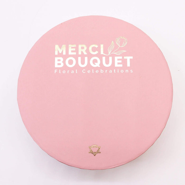 Round Soap Flower Gift Box - Pinks