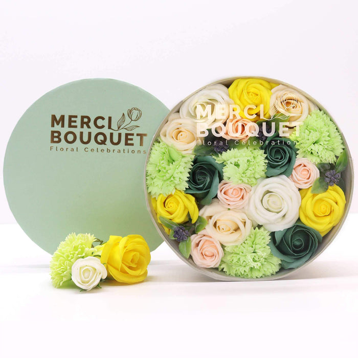 Round Soap Flower Gift Box - Spring Celebrations