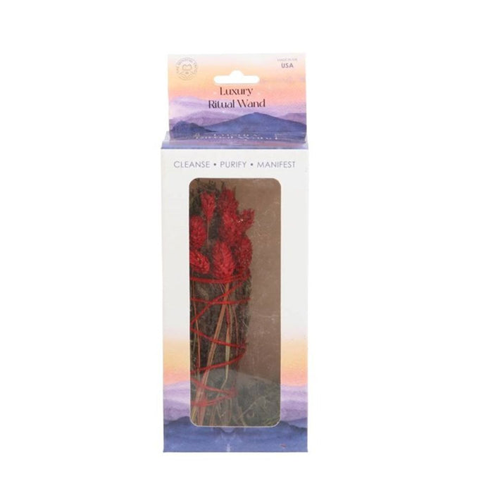 Ritual Wand Smudge Stick with Rosemary and Yerba Santa Sage - 6inch