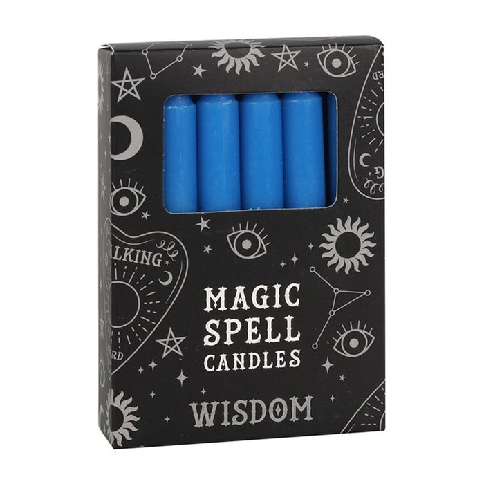 Blue 'Wisdom' Spell Candles - Pack of 12