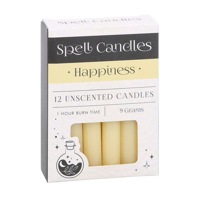 Happiness Spell Candles - Pack of 12