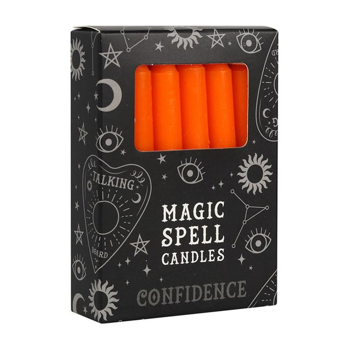 Orange 'Confidence' Spell Candles - Pack of 12