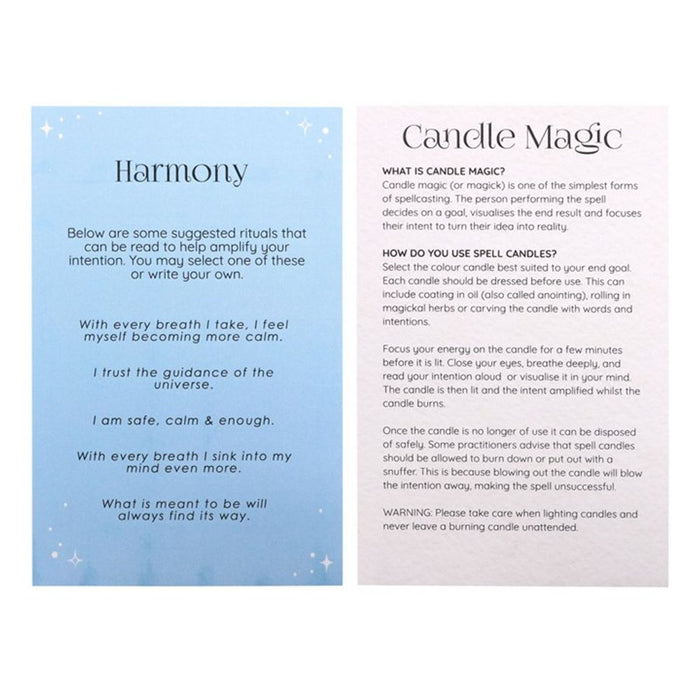 Harmony Spell Candles -Pack of 12