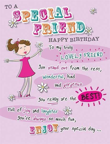 To a Special Friend Happy Birthday Card - The Present Picker