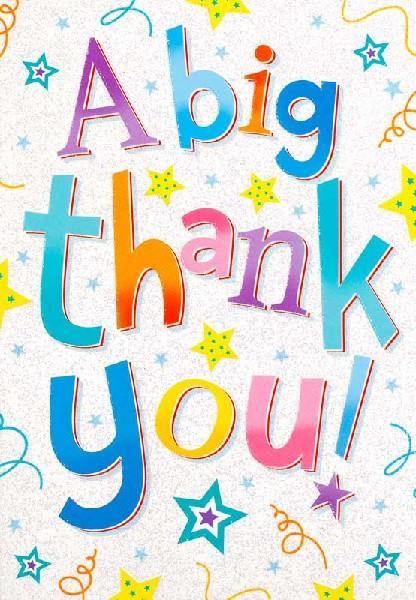 A Big Thank You Card - The Present Picker