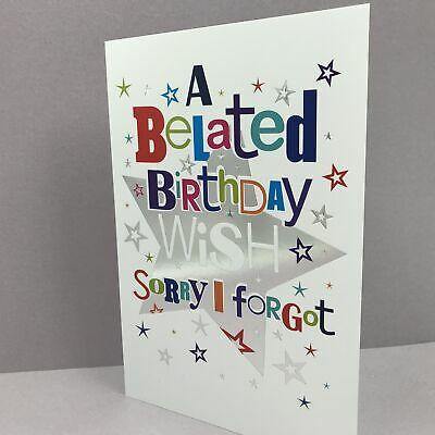 A Belated Birthday Wish Sorry I Forgot Card - The Present Picker