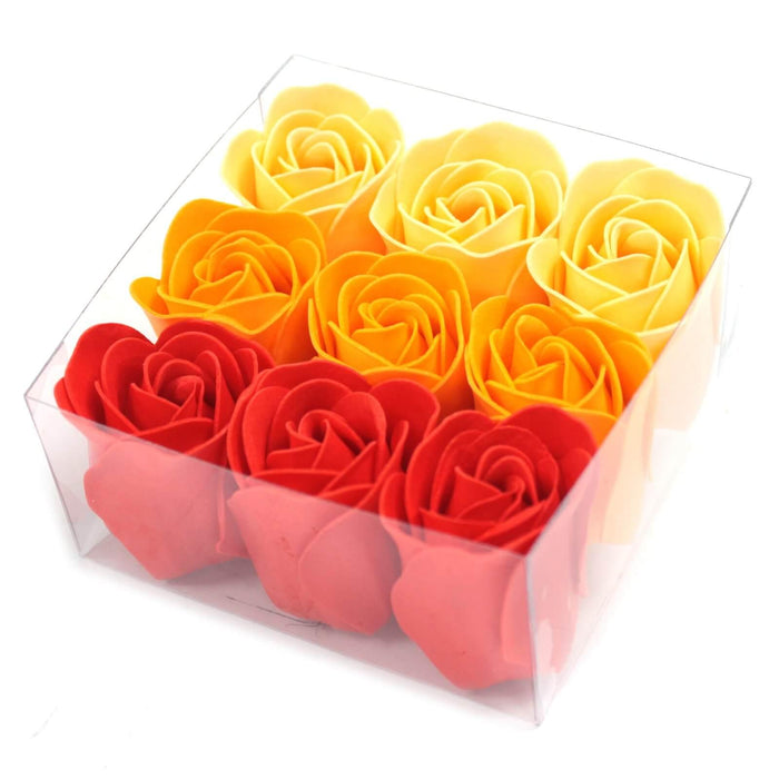 9 x Rose Soap Flowers Gift Box - The Present Picker
