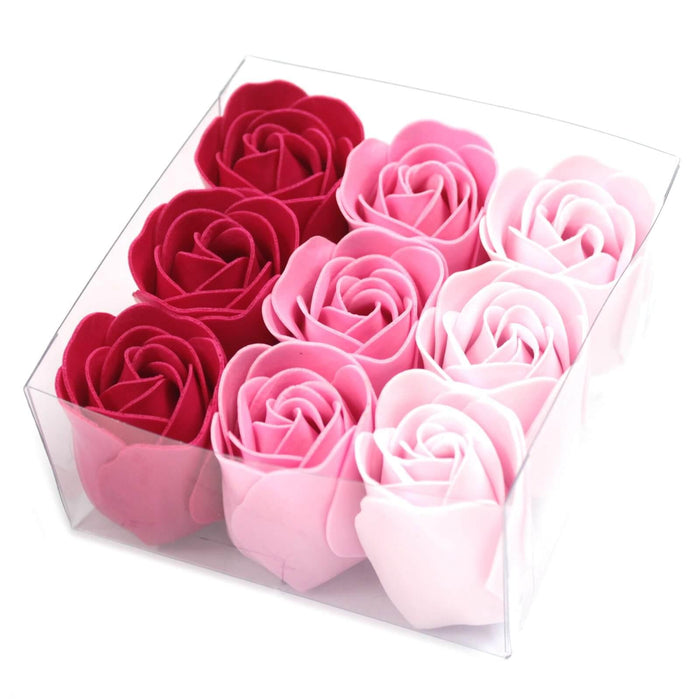 9 x Rose Soap Flowers Gift Box - The Present Picker