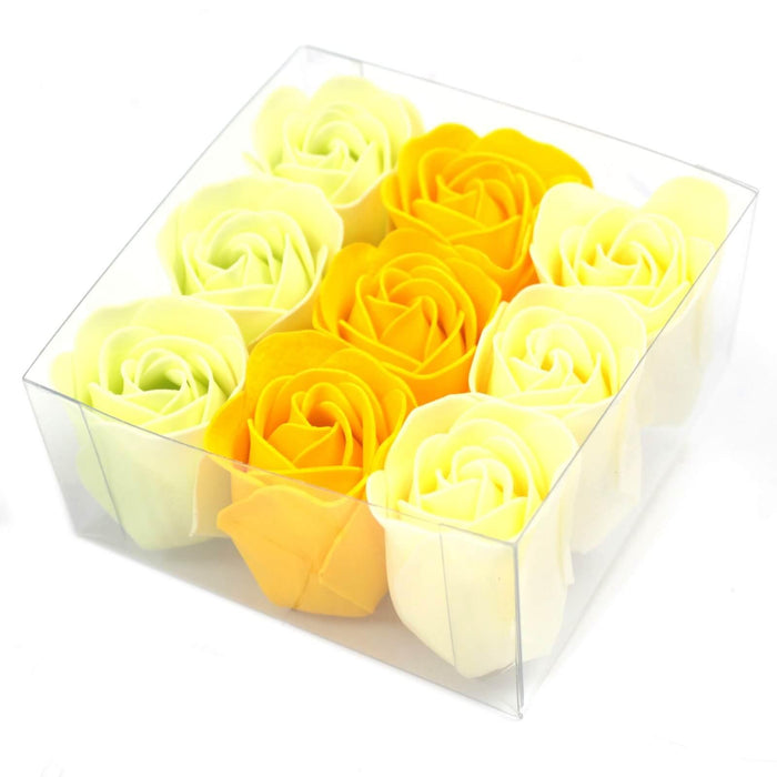 9 x Rose Soap Flowers Gift Box - The Present Picker
