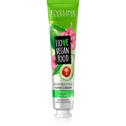 Eveline I Love Vegan Food Hibiscus Avocado Nourishing Hand Cream - 50ml - The Present Picker