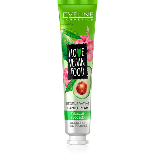 Eveline I Love Vegan Food Hibiscus Avocado Nourishing Hand Cream - 50ml - The Present Picker