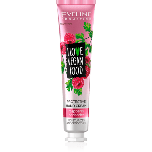 Eveline I Love Vegan Food Raspberry Coriander Nourishing Hand Cream - 50ml - The Present Picker