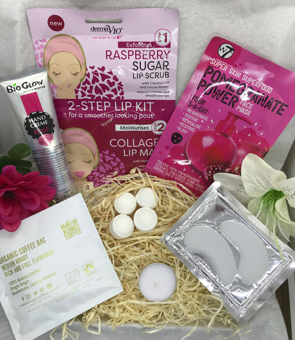 Mini Spa Pamper Letterbox Gift - Pomegranate & Raspberry - The Present Picker