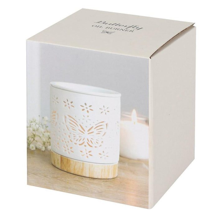 Butterflies Cut Out Oil Burner - The Present Picker