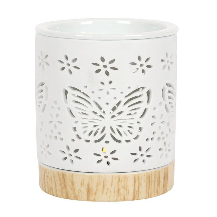 Butterflies Cut Out Oil Burner - The Present Picker