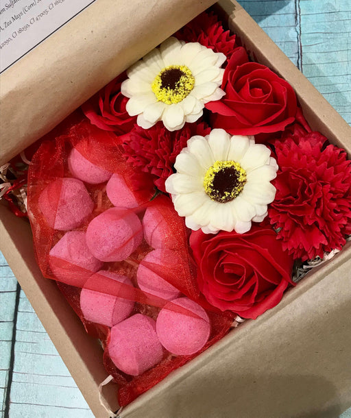 Bath Chill Pills & Soap Flower Gift Box - Passion Fruit - The Present Picker