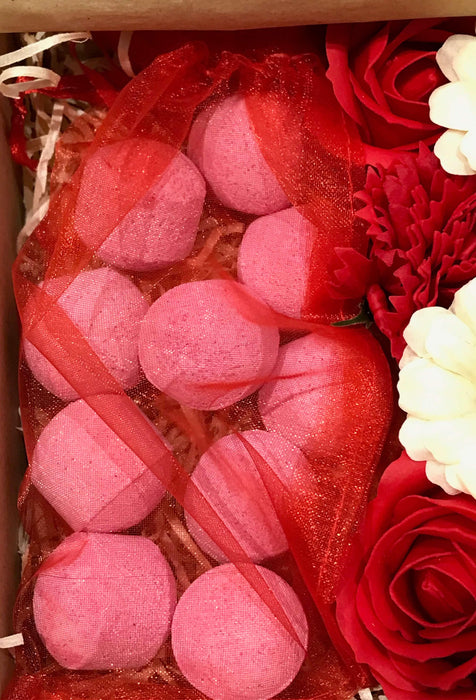 Bath Chill Pills & Soap Flower Gift Box - Passion Fruit - The Present Picker