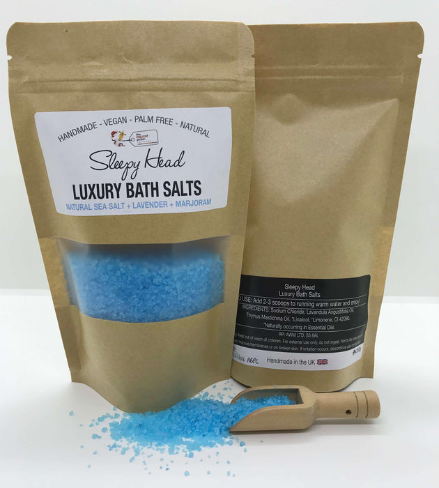 Aromatherapy Bath Salts 250g - Sleep Head - The Present Picker