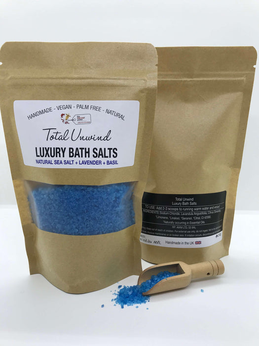Aromatherapy Bath Salts 250g - Total Unwind - The Present Picker