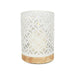 Quatrefoil Lantern with Wooden Base - The Present Picker