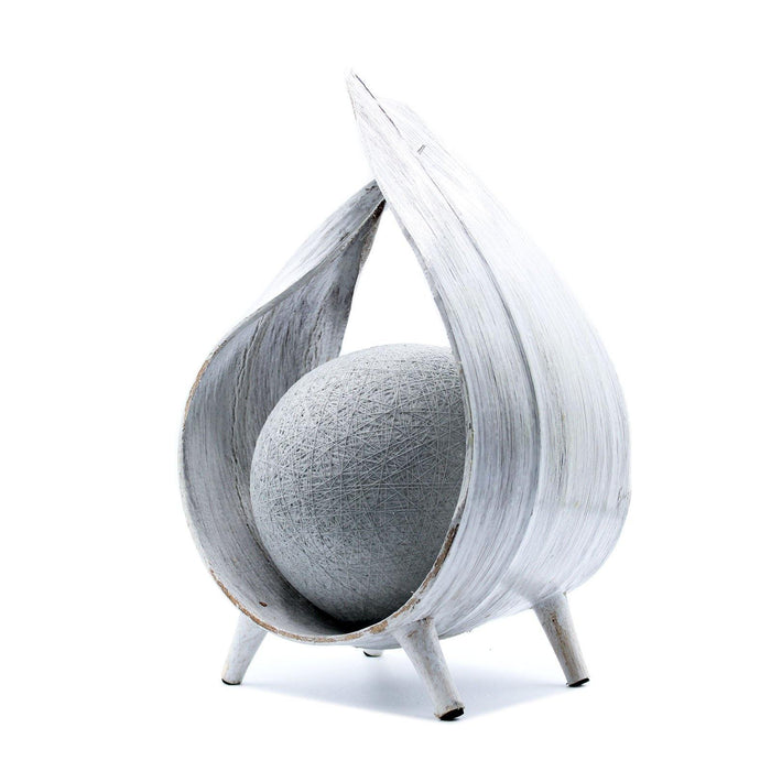 Natural Coconut Lamp - Whitewash Wrapover - The Present Picker
