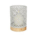 Quatrefoil Lantern with Wooden Base - The Present Picker