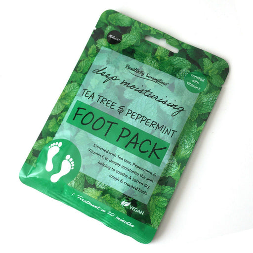 Beautifully Scrumptious Deep Moisturising Foot Pack - Tea Tree & Peppermint - The Present Picker