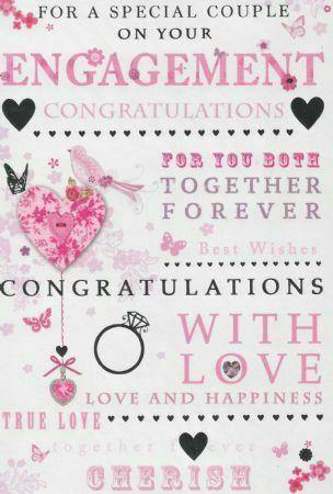 For a Special Couple on Your Engagement Card - The Present Picker