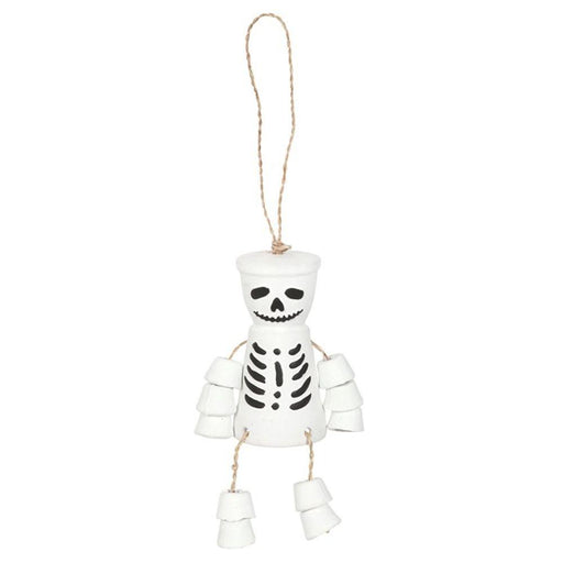 White Skeleton Terracotta Pot Man - The Present Picker