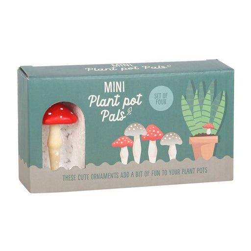 Set of 4 Mini Mushroom Plant Pot Pals - The Present Picker
