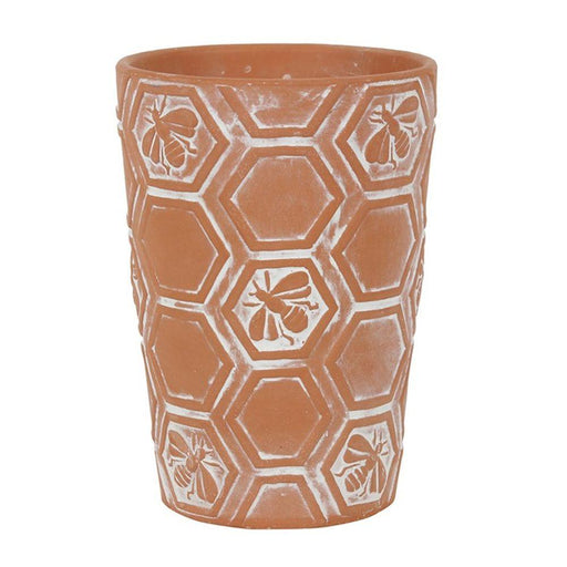 Large Terracotta Bee and Honeycomb Plant Pot - The Present Picker