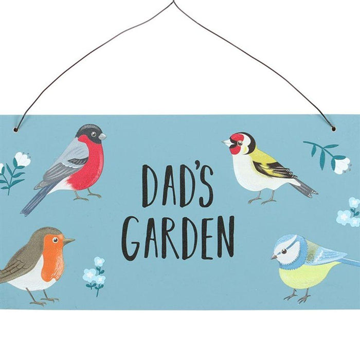 Dad's Garden British Garden Birds Sign - The Present Picker