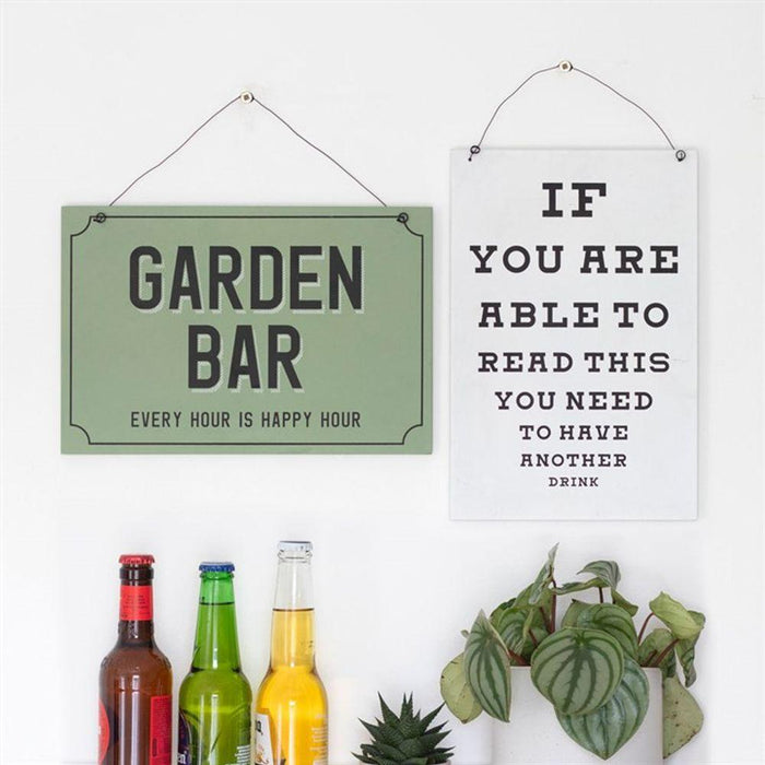 Garden Bar Hanging Sign - The Present Picker
