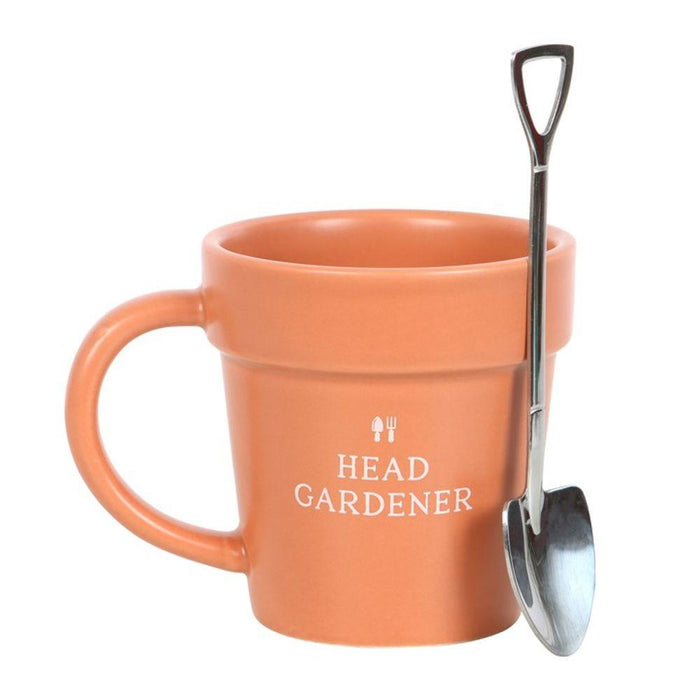 Head Gardener Ceramic Plant Pot Mug and Spoon - The Present Picker