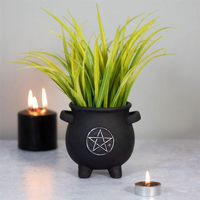 Pentagram Cauldron Plant Pot - The Present Picker
