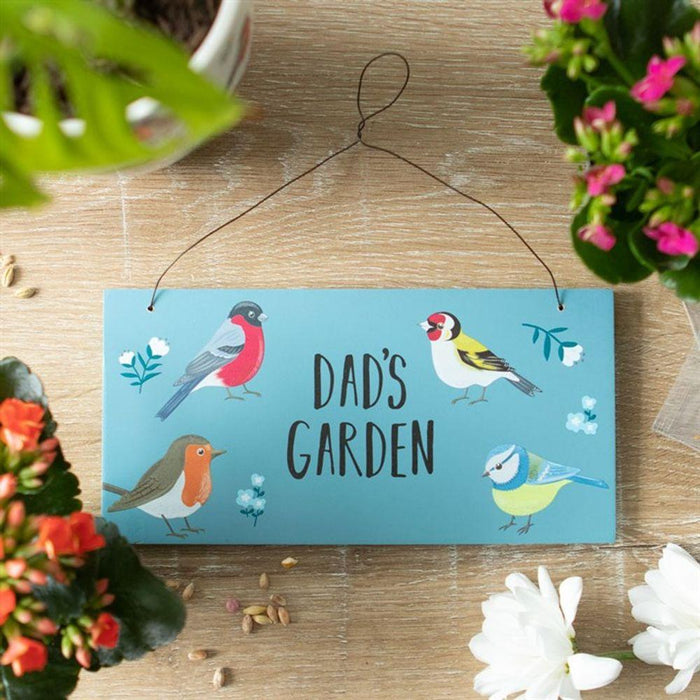 Dad's Garden British Garden Birds Sign - The Present Picker