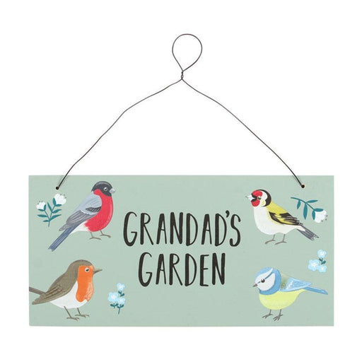Grandad's Garden British Garden Birds Sign - The Present Picker