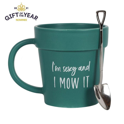 Sexy and I Mow It Pot Mug and Shovel Spoon - The Present Picker