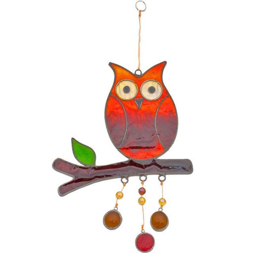 Owl On A Branch Suncatcher - The Present Picker
