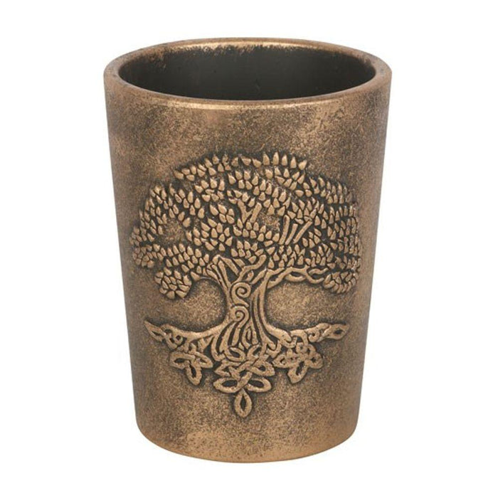 Tree of Life Bronze Terracotta Plant Pot by Lisa Parker - The Present Picker