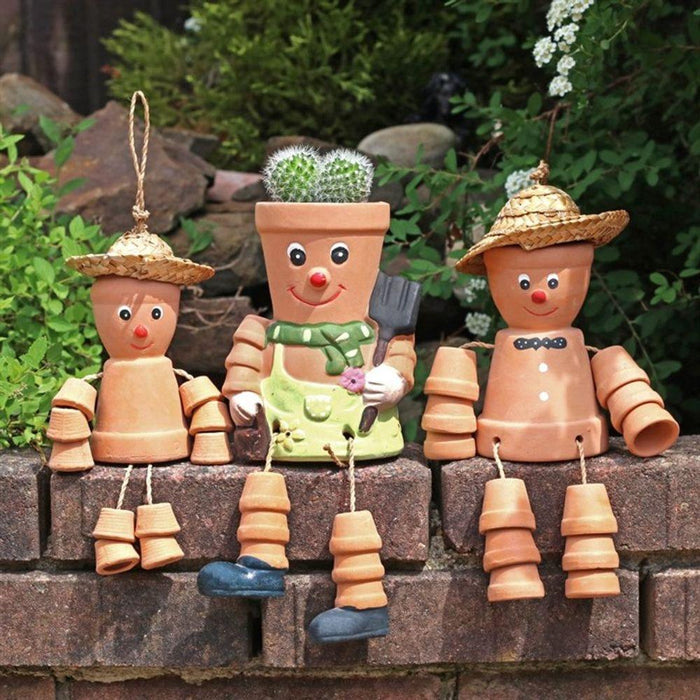 Terracotta Pot Man Planter - The Present Picker