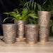 Moon Shadows Bronze Terracotta Plant Pot by Lisa Parker - The Present Picker