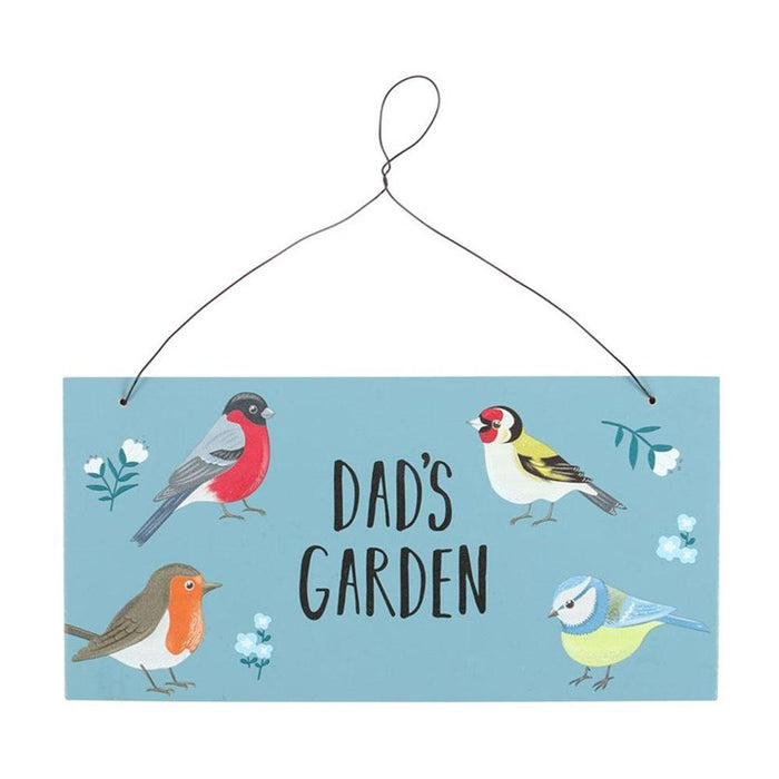 Dad's Garden British Garden Birds Sign - The Present Picker
