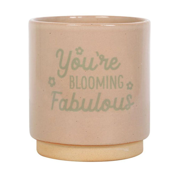 Cream Speckle Blooming Fabulous Plant Pot - The Present Picker