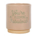 Cream Speckle Blooming Fabulous Plant Pot - The Present Picker
