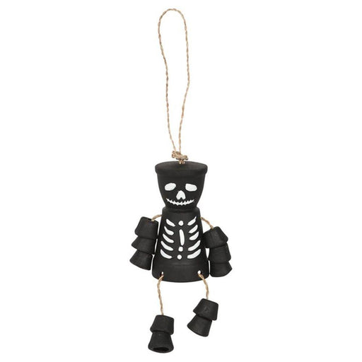 Black Skeleton Terracotta Pot Man - The Present Picker