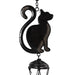 Black Cat Profile Windchime - The Present Picker