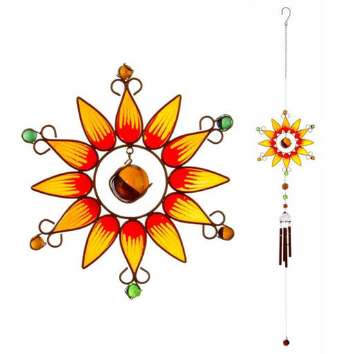 Orange Sunflower Windchime - The Present Picker